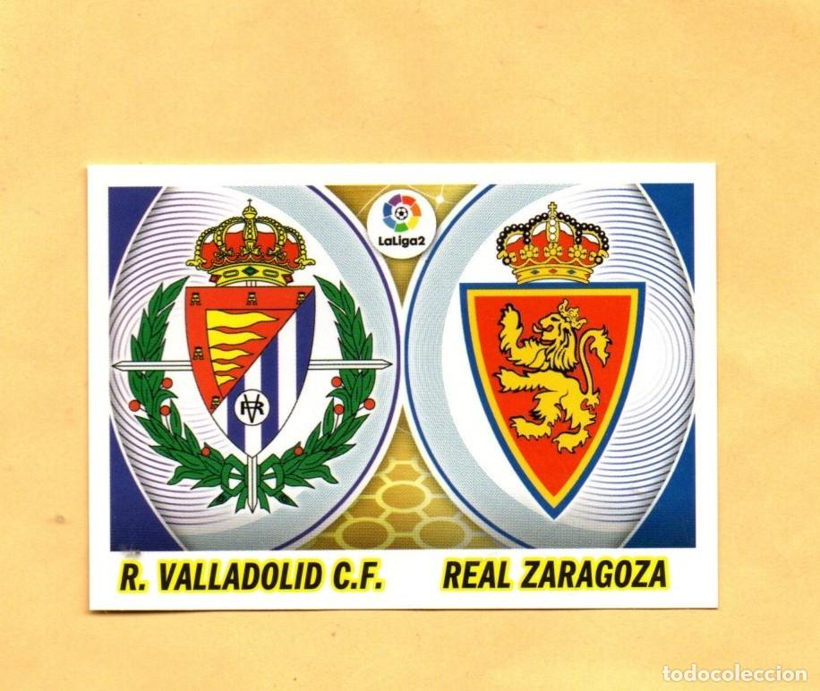 Cromos de F&uacute;tbol: EDICIONES ESTE ESCUDOS 11 R.VALLADOLID-REAL ZARAGOZA LOGO ANTIGUO LIGA16/17 NUEVO SOBRE