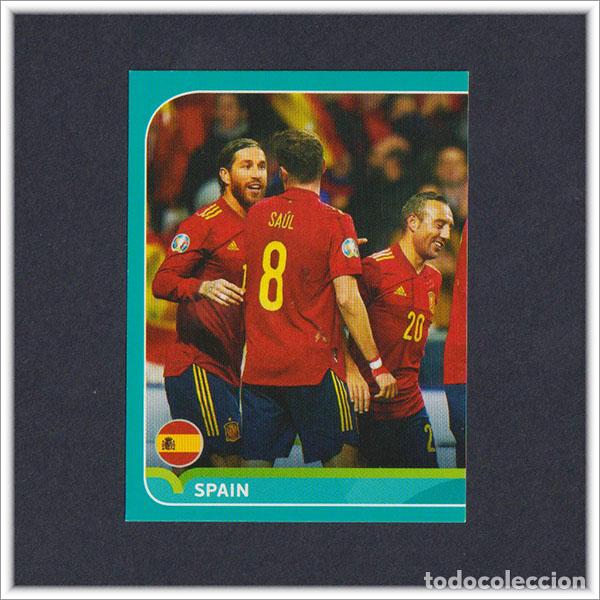 Cromos de f&uacute;tbol: UEFA EURO PREVIEW 2020 PANINI SERGIO RAMOS SAUL SANTI CAZORLA 4 ESPA&Ntilde;A EUROCOPA STICKER ALBUM