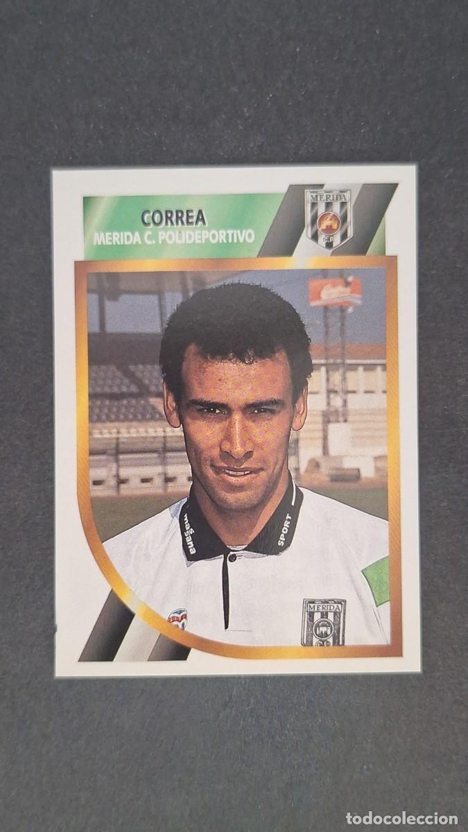 Fu&szlig;ball-Sticker: L1 CORREA MERIDA C. P. SEGUNDA DIVISION LIGA ESTE 1994/95 94 95 NUNCA PEGADO SIN PEGAR