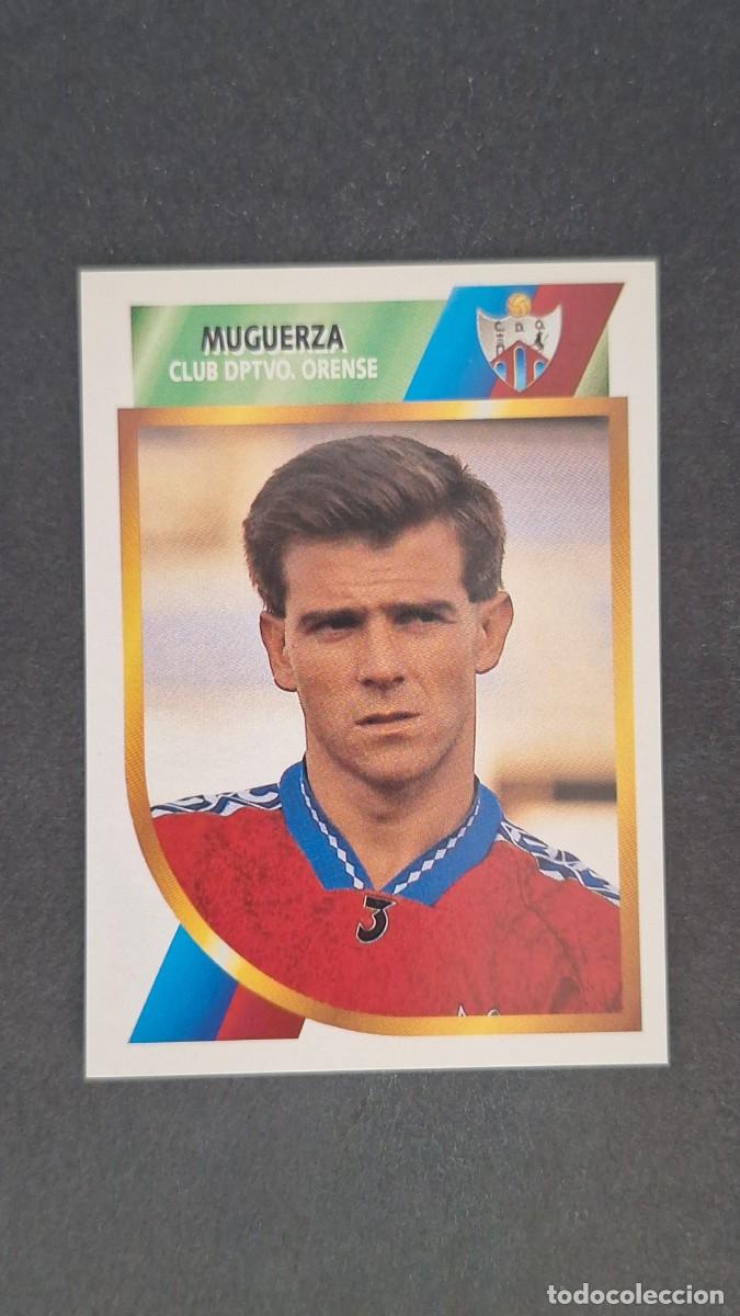 Fu&szlig;ball-Sticker: L1 MUGUERZA C. D. ORENSE SEGUNDA DIVISION LIGA ESTE 1994/95 94 95 NUNCA PEGADO SIN PEGAR