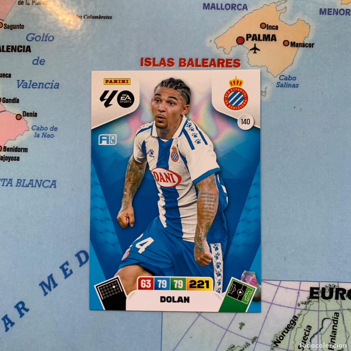 Cromos de Futebol: Dolan n&uacute;mero 140 del Espa&ntilde;ol cromo adrenalyn XL 25-26 2025-2026