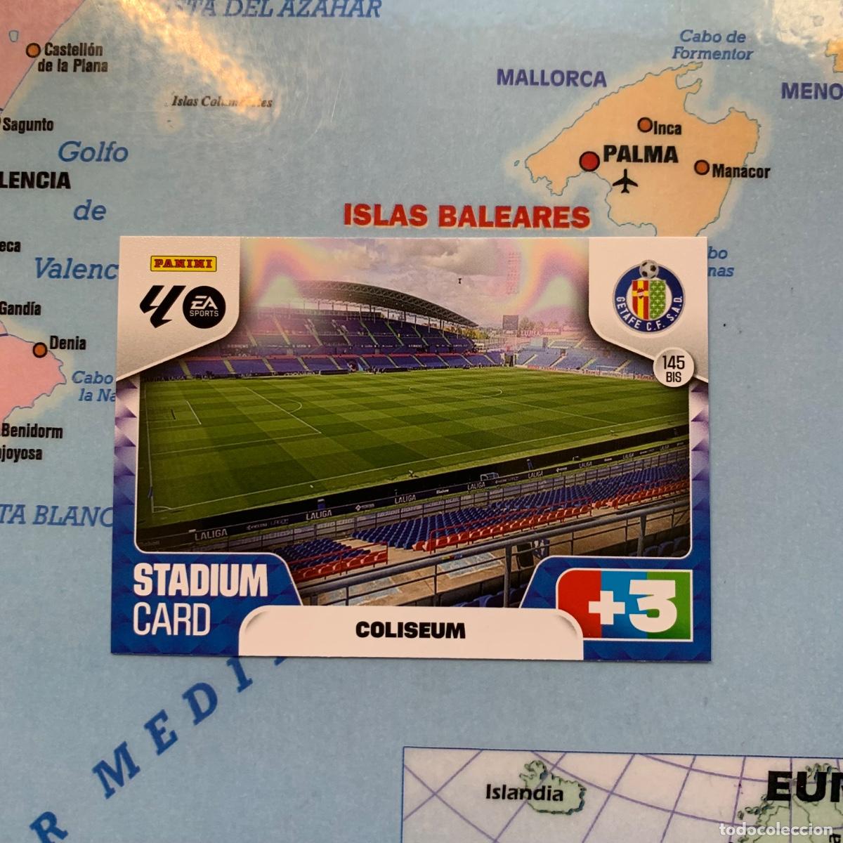 Football Stickers: Stadium Card del Getafe n&uacute;mero 145 Bis cromo adrenalyn XL 25-26 2025-2026