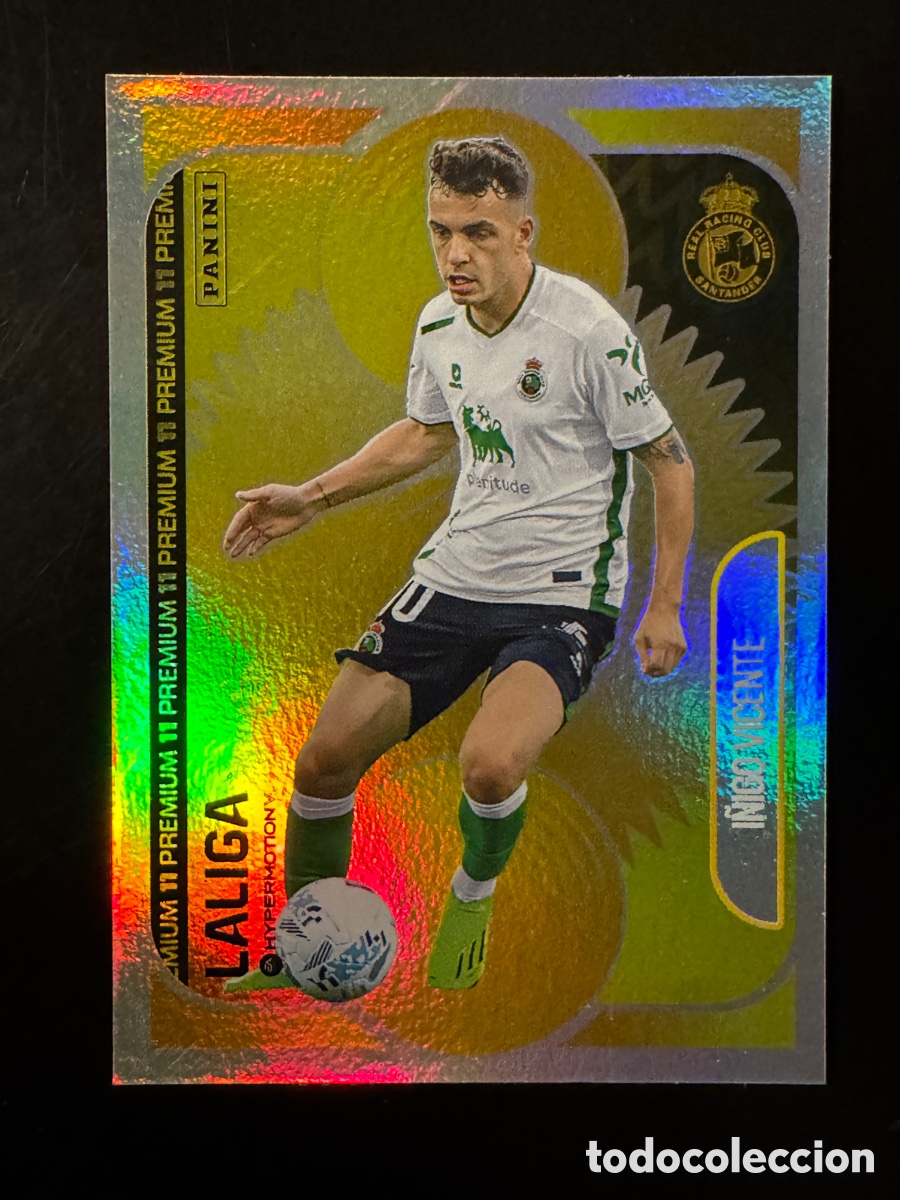 Cromos de F&uacute;tbol: &Iacute;&ntilde;igo Vicente Premium Racing Liga Hypermotion 2025/26