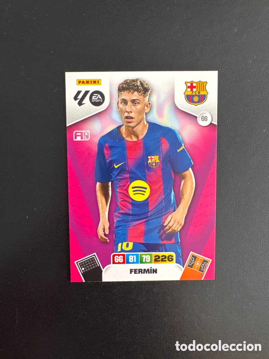 Cromos de F&uacute;tbol: FERM&Iacute;N BARCELONA N&Uacute;MERO 66 ADRENALYN 2025 2026