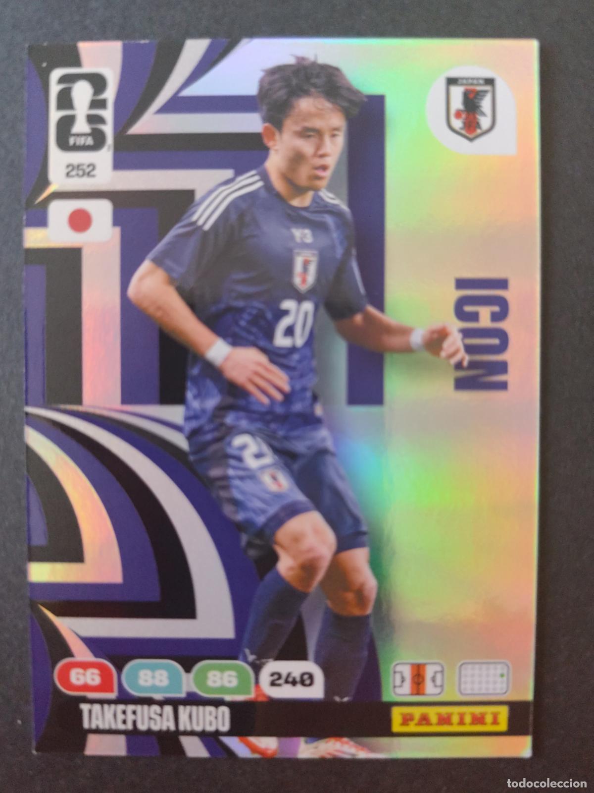 Cromos de F&uacute;tbol: 252 TAKEFUSA KUBO ICON JAP&Oacute;N ADRENALYN MUNDIAL FIFA WORLD CUP 2026 PANINI