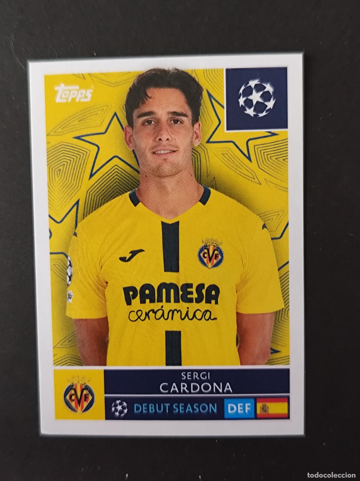 Cromos de F&uacute;tbol: 469 SERGI CARDONA VILLARREAL STICKER CHAMPIONS LEAGUE 2025 2026 25 26 TOPPS