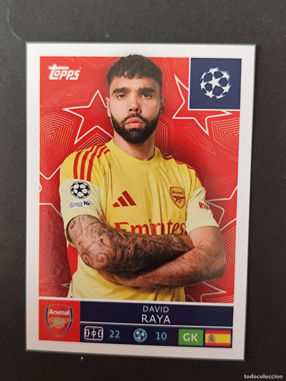 Cartes &agrave; collectionner de Football: 58 DAVID RAYA ARSENAL STICKER CHAMPIONS LEAGUE 2025 2026 25 26 TOPPS