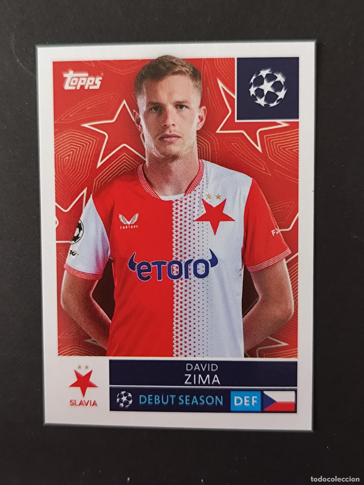 Cartes &agrave; collectionner de Football: 399 DAVID ZIMA SLAVIA PRAGA PRAGUE STICKER CHAMPIONS LEAGUE 2025 2026 25 26 TOPPS