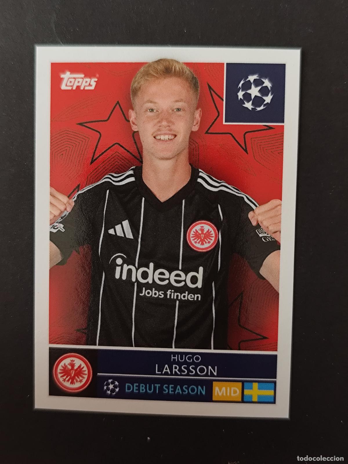 Cartes &agrave; collectionner de Football: 177 HUGO LARSSON EINTRACHT FRANKFURT STICKER CHAMPIONS LEAGUE 2025 2026 25 26 TOPPS
