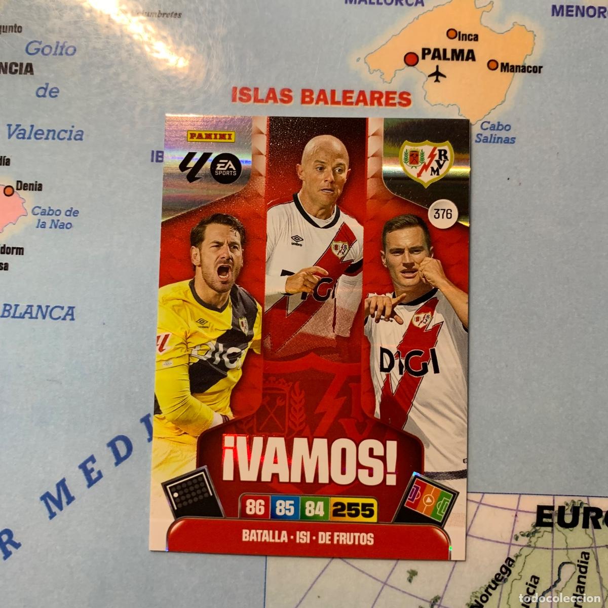 Cromos de F&uacute;tbol: Vamos n&uacute;mero 376 del Rayo Vallecano cromo adrenalyn XL 25-26 2025-2026