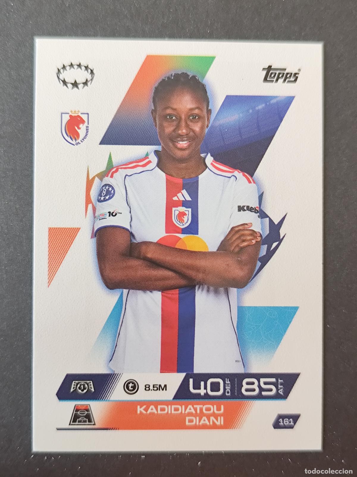 Cromos de Futebol: 161 KADIDIATOU DIANI OLYMPIQUE LYONS UEFA WOMEN'S MATCH ATTAX EXTRA 2025 2026 25 26 TOPPS