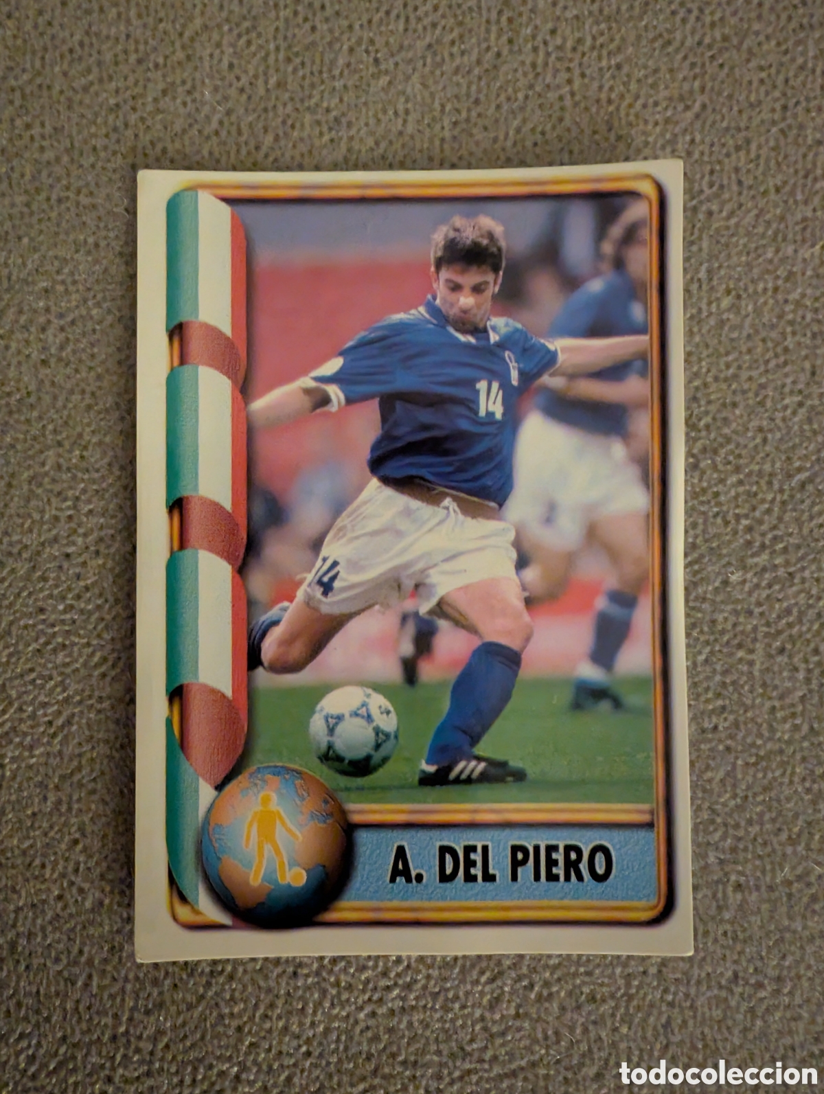 Cromos de F&uacute;tbol: A. DEL PIERO MUNDIAL FRANCIA FRANCE 98 1998 EDICIONES ESTADIO 326 ITALIA NUNCA PEGADO SIN PEGAR