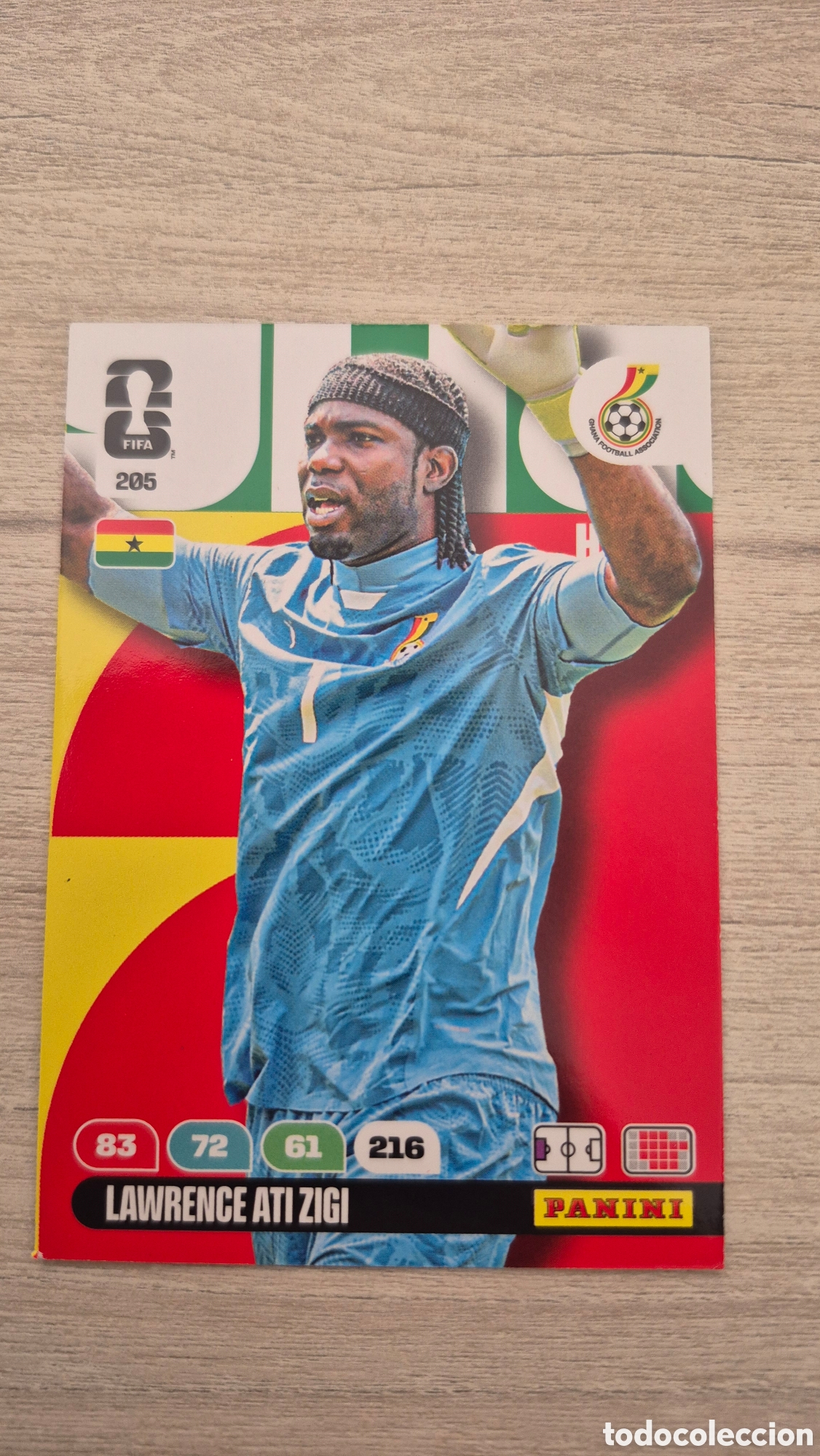 Cartes &agrave; collectionner de Football: N&deg;205 Ghana Lawrence Ati Zigi Adrenalyn FIFA World Cup 2026