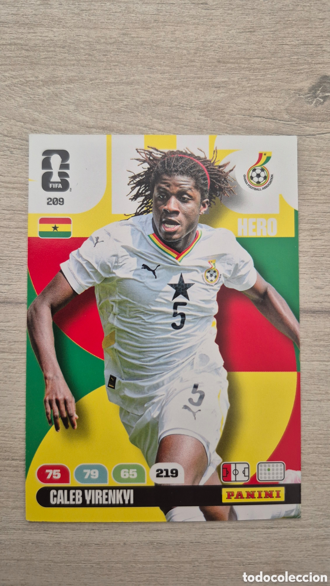 Football Stickers: N&deg;209 Ghana Caleb Yirenki Adrenalyn FIFA World Cup 2026
