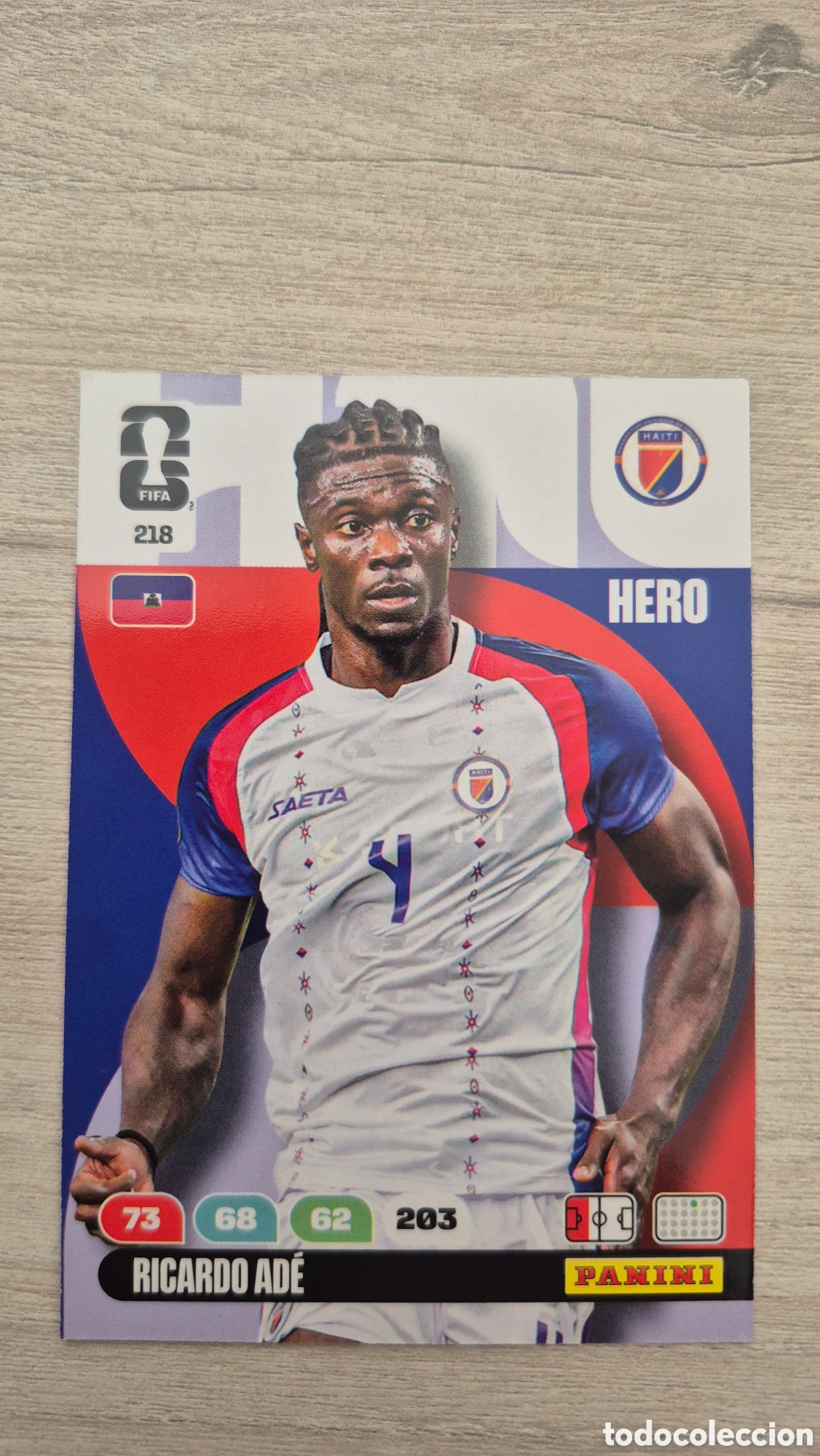 Cromos de F&uacute;tbol: N&deg;218 Hait&iacute; Ricardo Ade Adrenalyn FIFA World Cup 2026