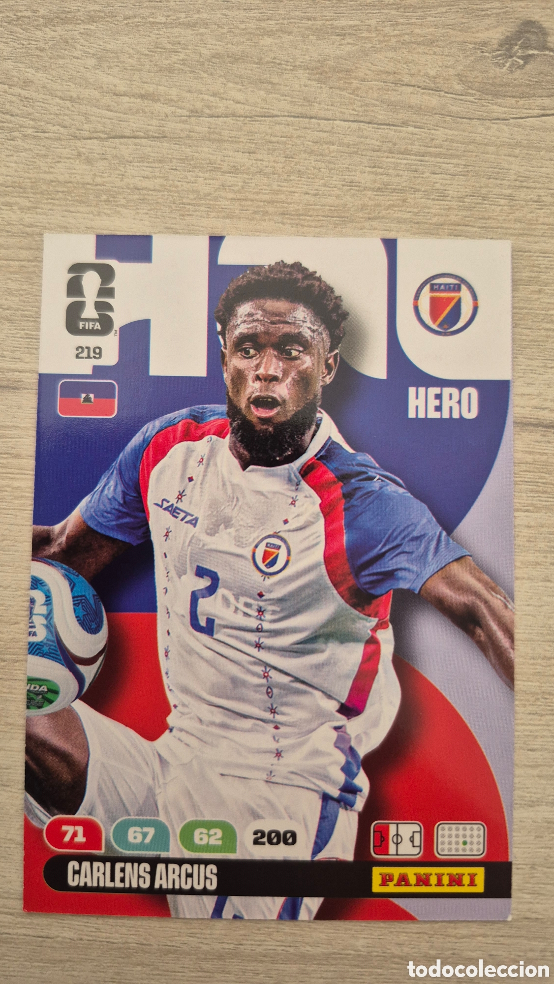 Cromos de F&uacute;tbol: N&deg;219 Hait&iacute; Carlens Arcus Adrenalyn FIFA World Cup 2026