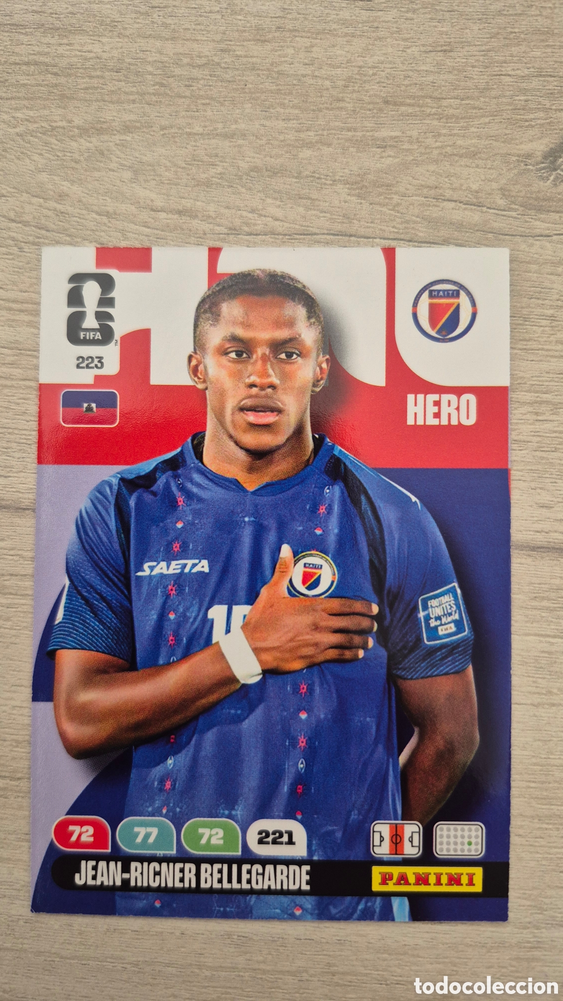Cromos de F&uacute;tbol: N&deg;223 Hait&iacute; Jean-Ricner Bellegarde Adrenalyn FIFA World Cup 2026