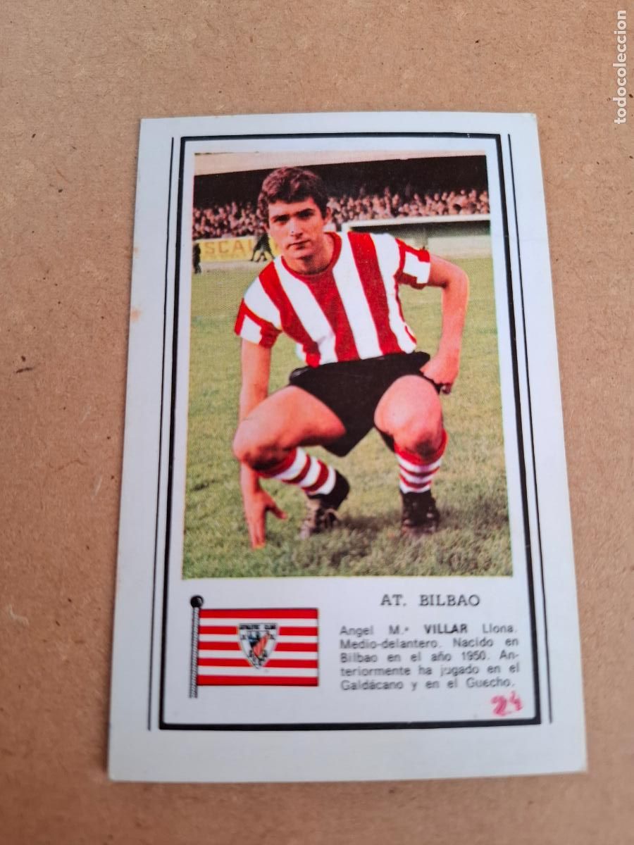 Cromos de Futebol: CHOCOLATES CHOBIL - FOTO DEPORTE - LIGA 1972 1973 72 73 - VILLAR - ATH. BILBAO ( NUNCA PEGADO )
