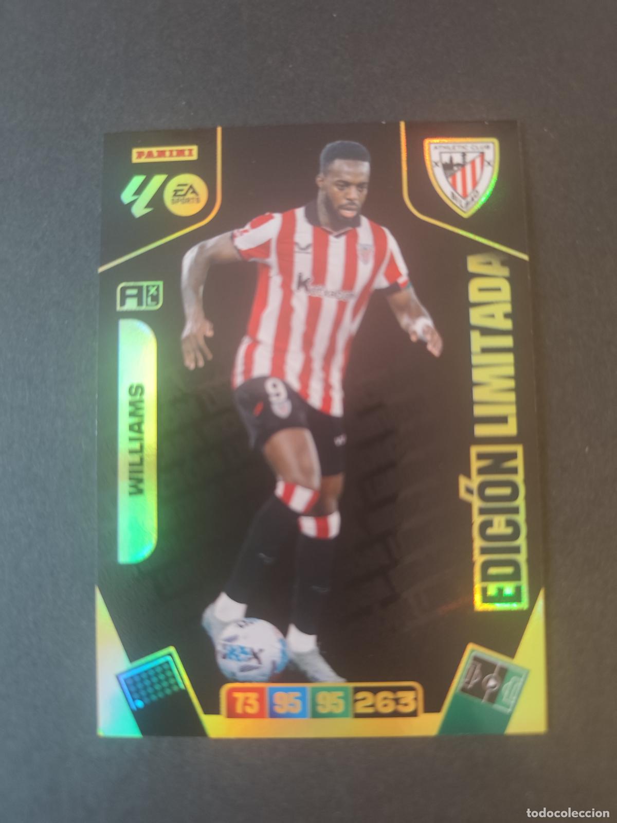 Cromos de Futebol: I&Ntilde;AKI WILLIAMS ATHLETIC BILBAO SOBRE PREMIUM EDICI&Oacute;N LIMITADA ADRENALYN 2025 2026 25 26