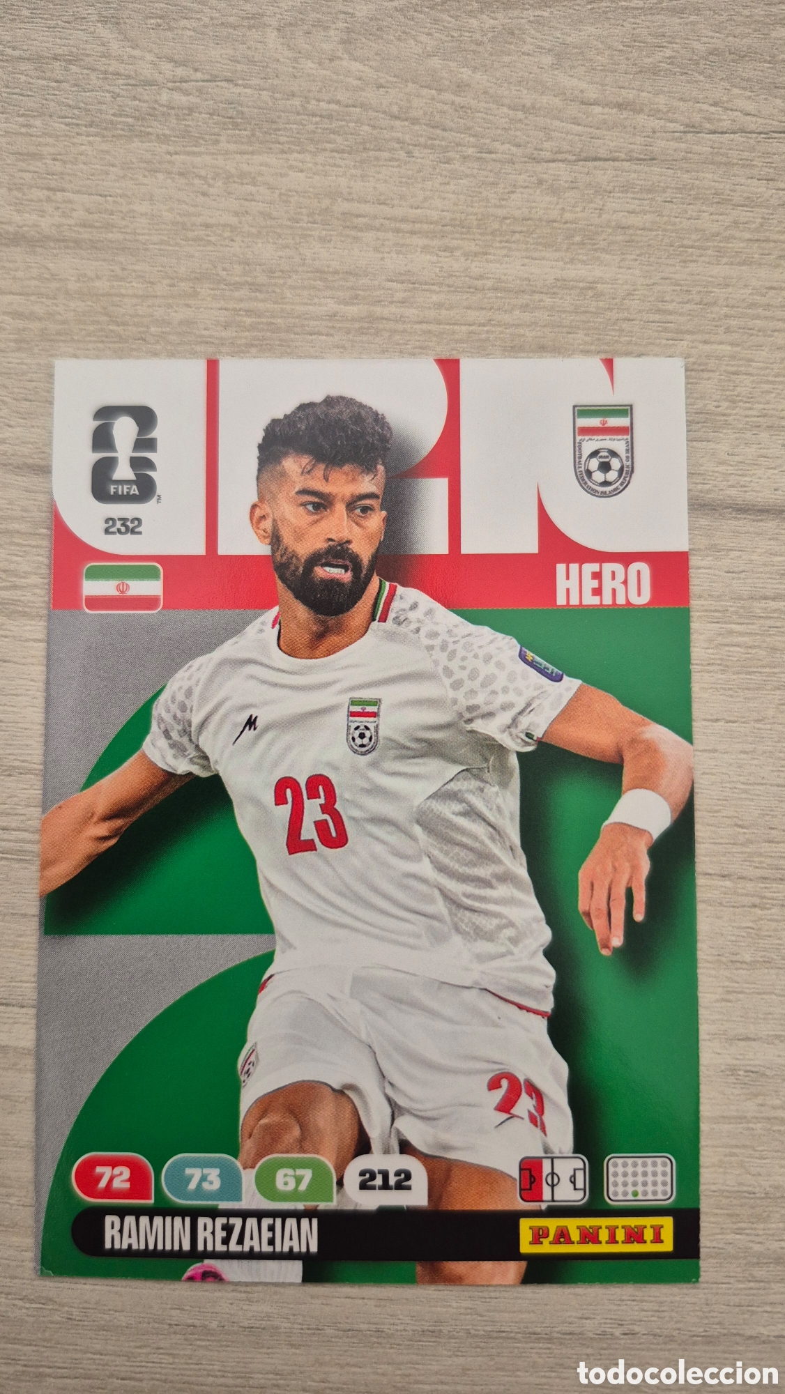 Cromos de F&uacute;tbol: N&deg;232 Iran Ramin Rezaeian Adrenalyn FIFA World Cup 2026