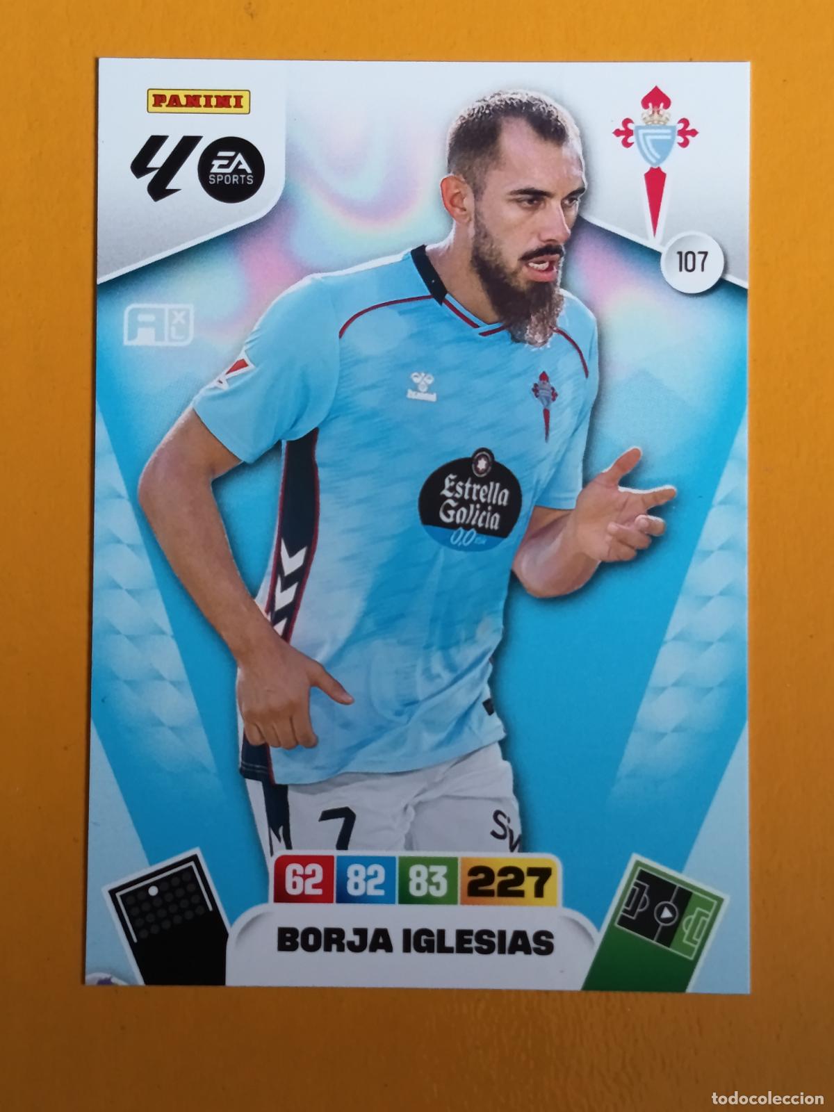 Cartes &agrave; collectionner de Football: 107 BORJA IGLESISAS. REAL CLUB CELTA DE VIGO. ADRENALYN XL 2025-26