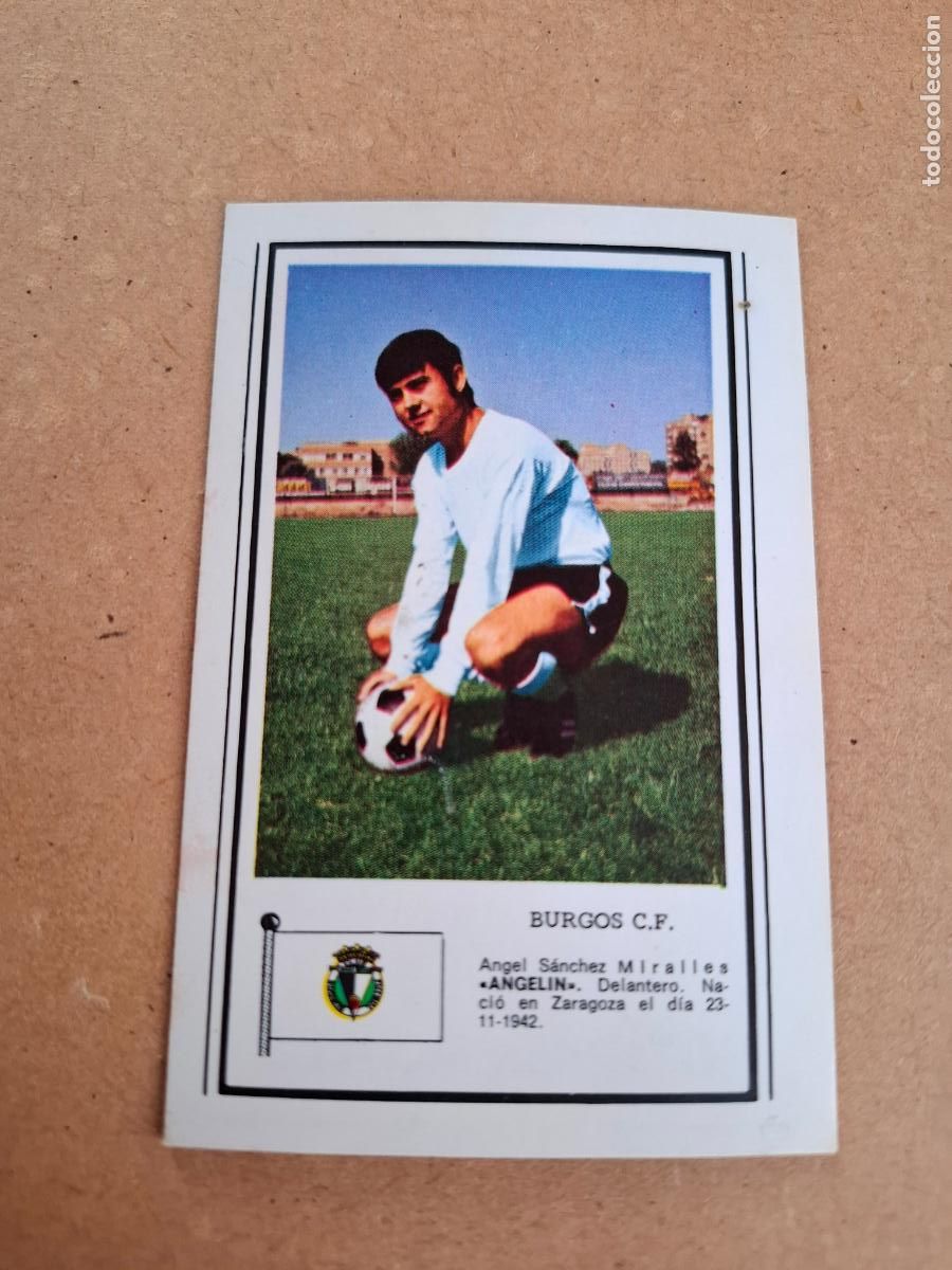 Cromos de F&uacute;tbol: CHOCOLATES CHOBIL - FOTO DEPORTE - LIGA 1972 1973 72 73 - ANGELIN - BURGOS CF ( NUNCA PEGADO )