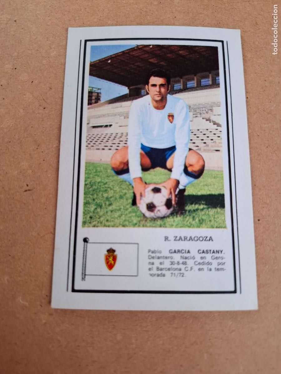 Cromos de F&uacute;tbol: CHOCOLATES CHOBIL - FOTO DEPORTE - LIGA 1972 1973 72 73 - GARCIA CASTANY R. ZARAGOZA (NUNCA PEGADO)