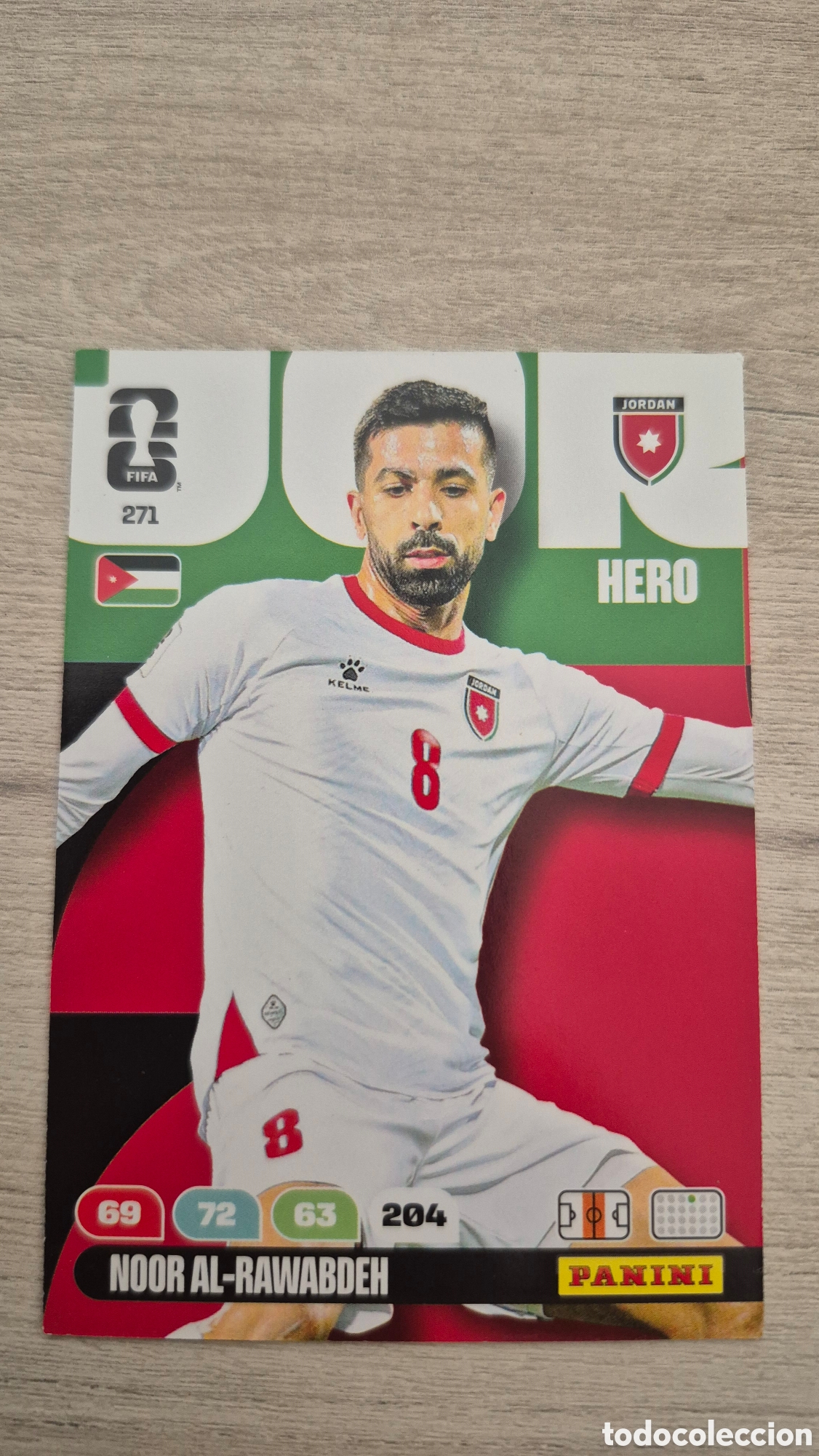 Cromos de F&uacute;tbol: N&deg;271 Jordania Noor Al-Rawabdeh Adrenalyn FIFA World Cup 2026