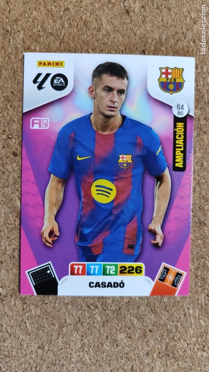 Fu&szlig;ball-Sticker: ADRENALYN XL LA 25/26 CARD AMPLIACION CASADO FC BARCELONA # 64 BIS PANINI