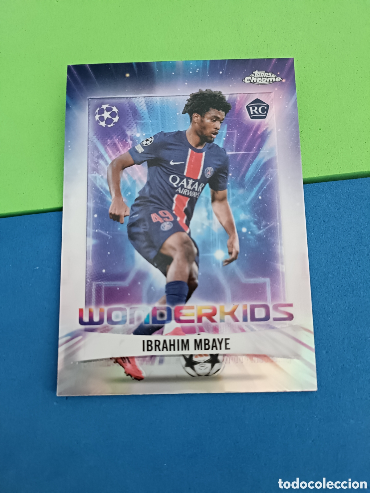 Cromos de F&uacute;tbol: Topps Chrome 2024 2025 UEFA Club Competitions - Wonderkids WK-4 Rookie Ibrahim Mbaye