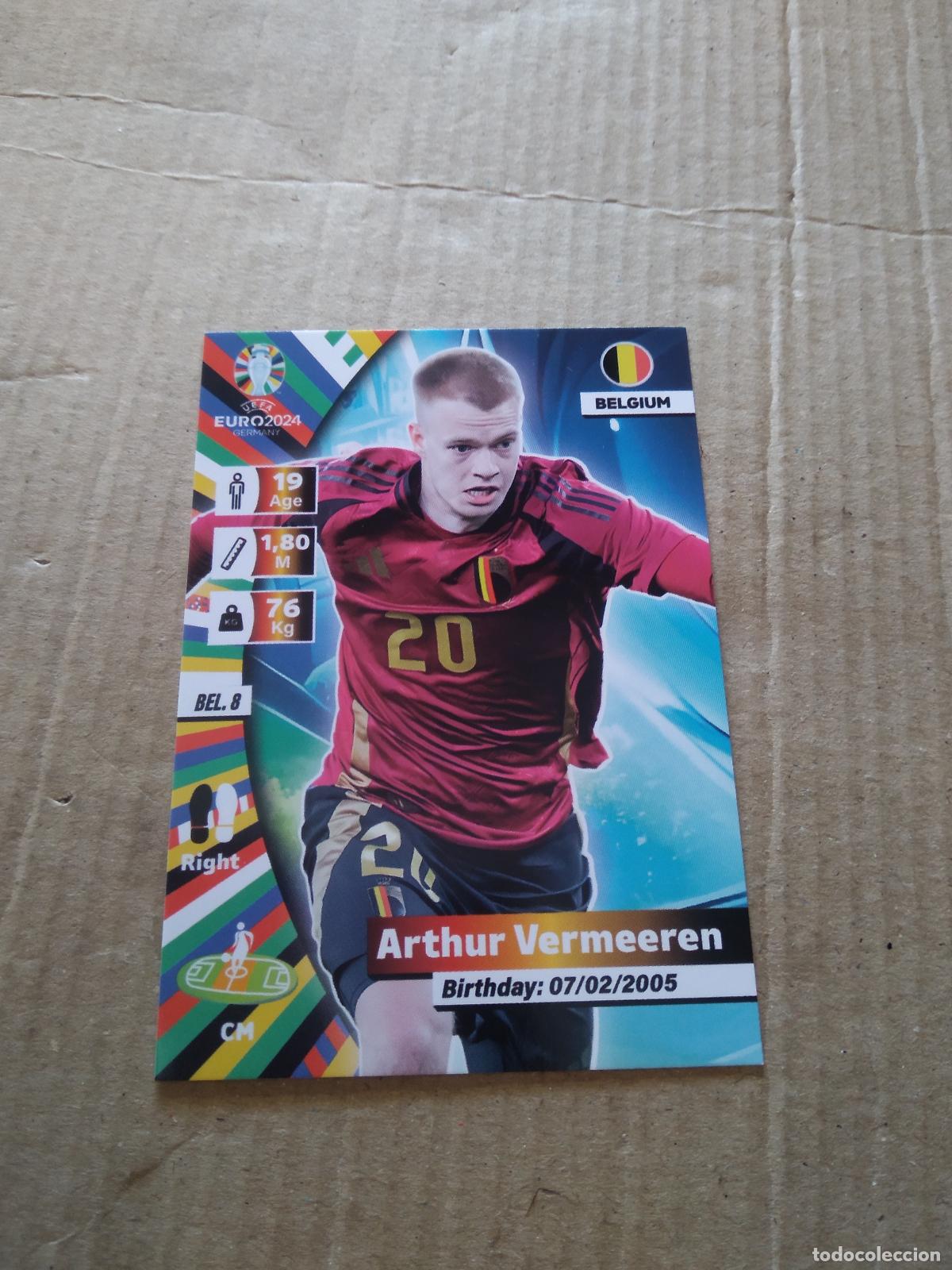 Cromos de F&uacute;tbol: BEL 8 ARTHUR VERMEEREN BELGICA CROMO FUTBOL EURO 2024 EUROCOPA FLASH EDITION
