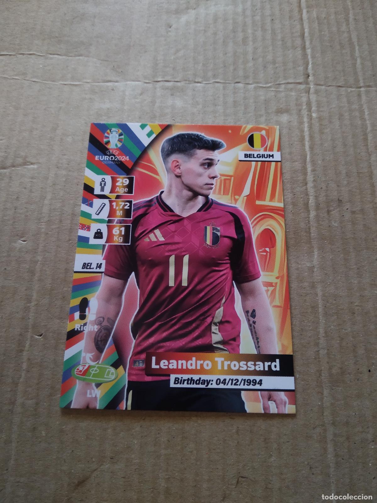 Cromos de F&uacute;tbol: BEL 14 LEANDRO TROSSARD BELGICA CROMO FUTBOL EURO 2024 EUROCOPA FLASH EDITION