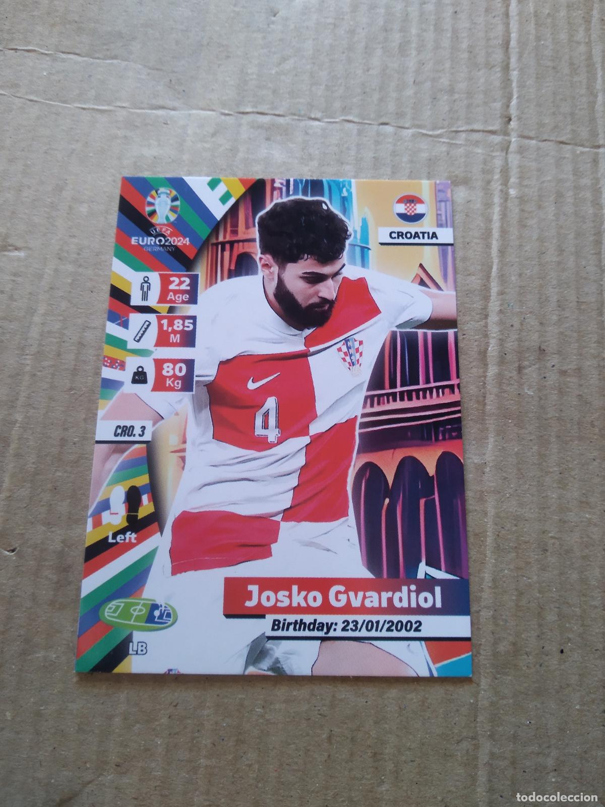 Football Stickers: CRO 3 GVARDIOL CROACIA CROMO FUTBOL EURO 2024 EUROCOPA FLASH EDITION