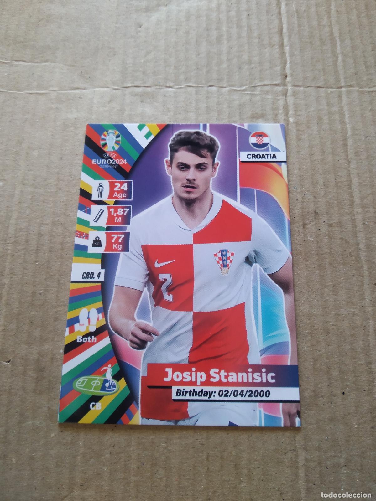 Football Stickers: CRO 4 JOSIP STANISIC CROACIA CROMO FUTBOL EURO 2024 EUROCOPA FLASH EDITION