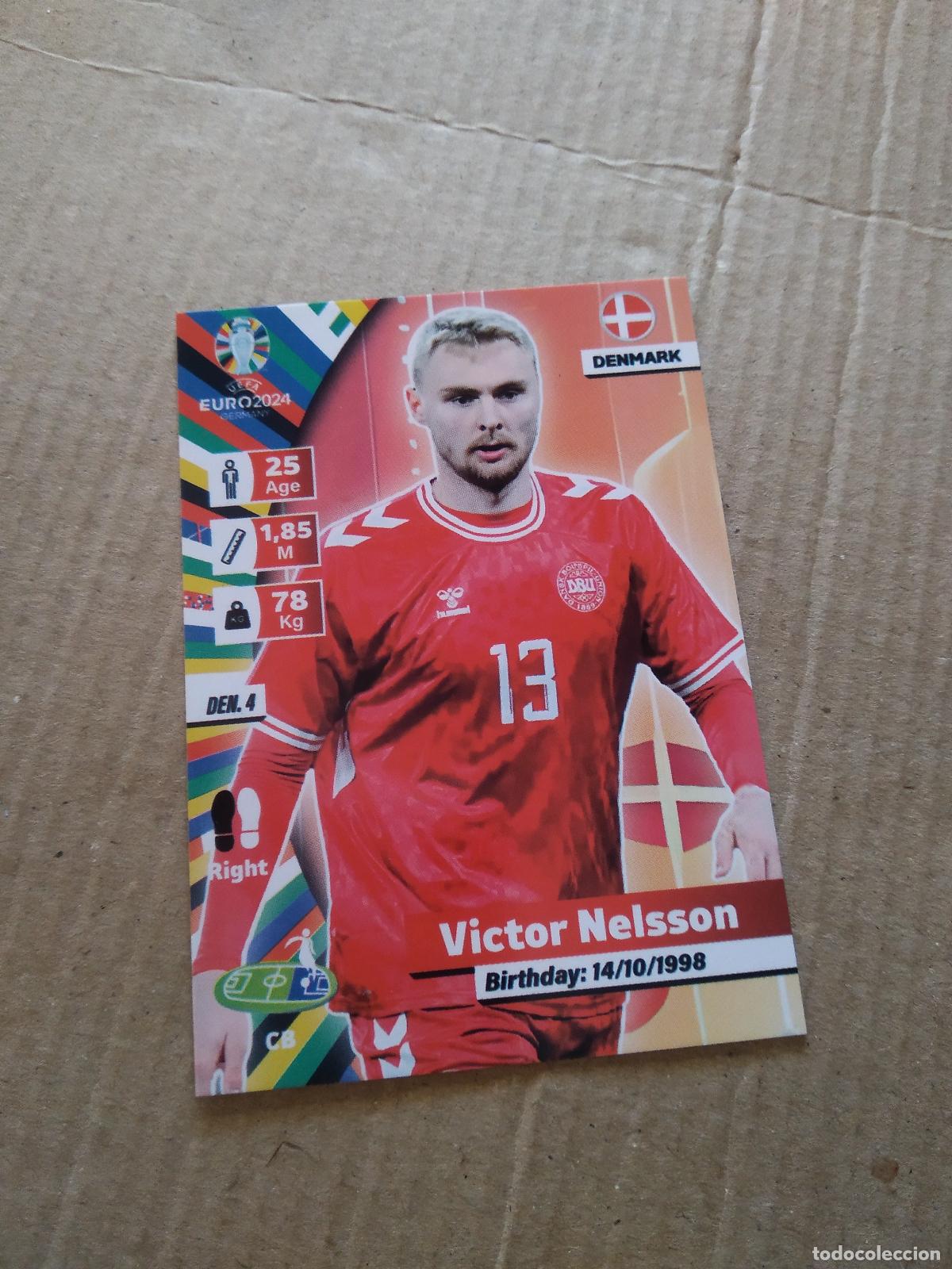 Football Stickers: DEN 4 VICTOR NELSSON DINAMARCA CROMO FUTBOL EURO 2024 EUROCOPA FLASH EDITION