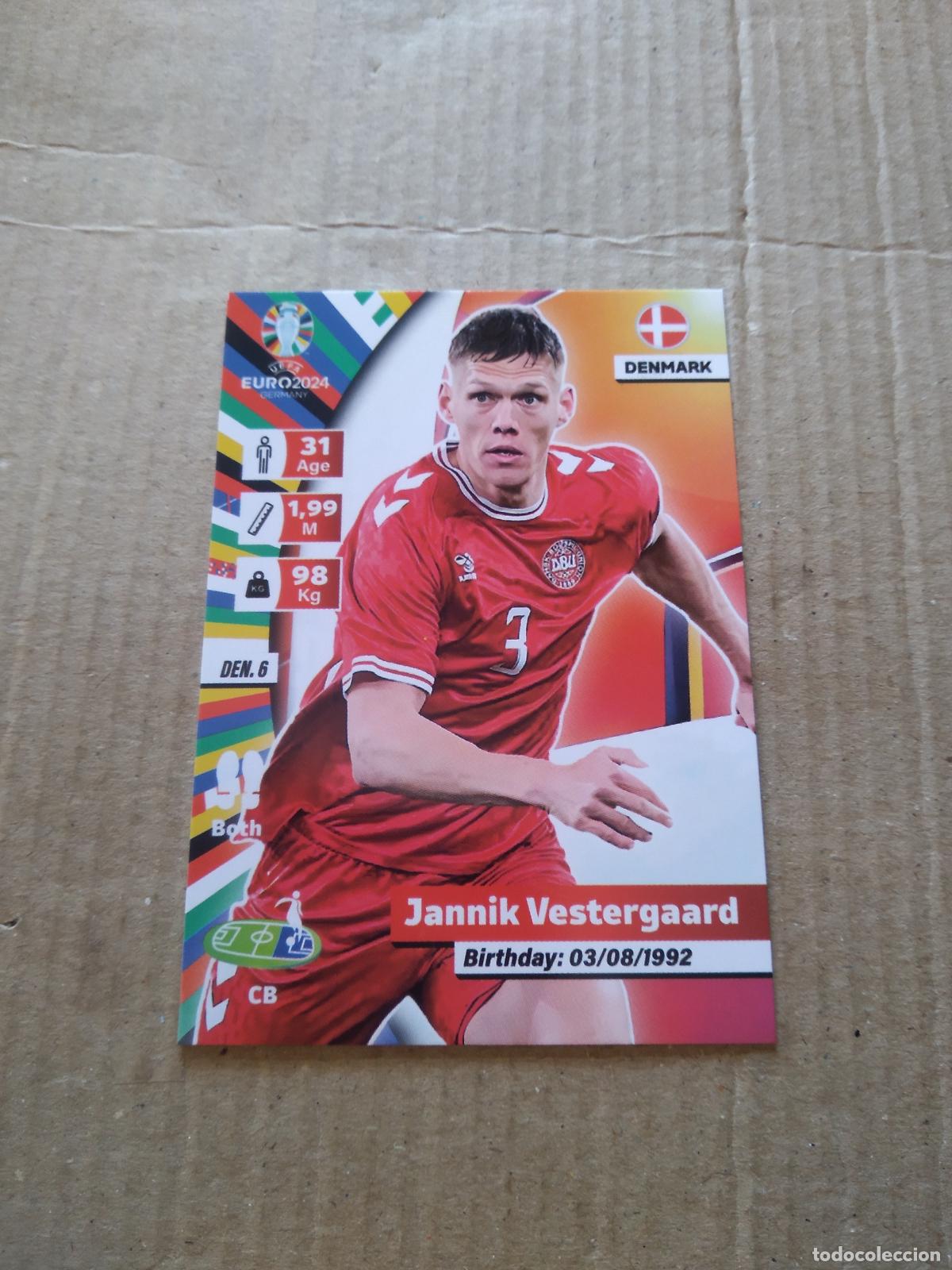 Cartes &agrave; collectionner de Football: DEN 6 VESTERGAARD DINAMARCA CROMO FUTBOL EURO 2024 EUROCOPA FLASH EDITION