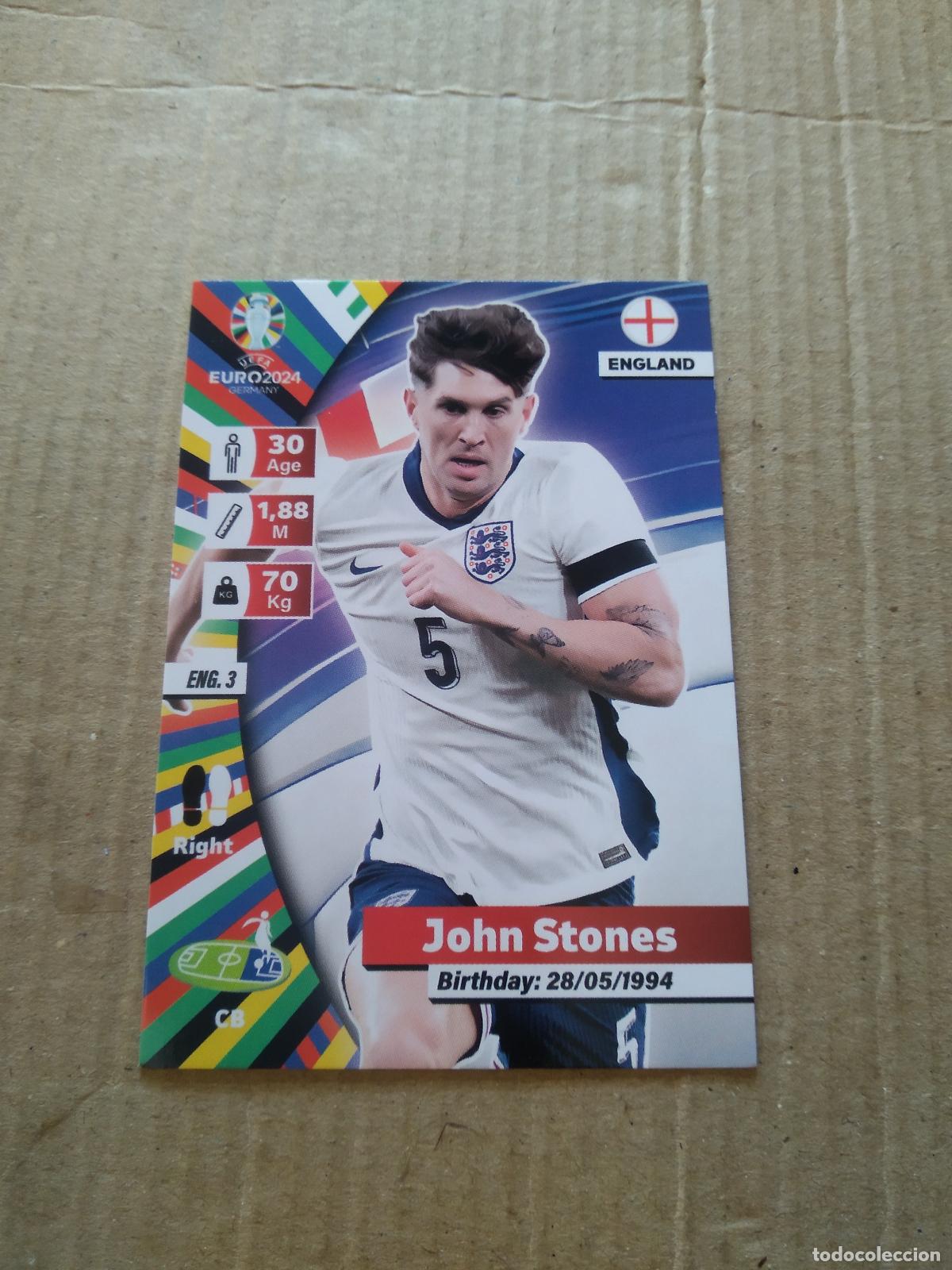 Cromos de F&uacute;tbol: ENG 3 JOHN STONES INGLATERRA CROMO FUTBOL EURO 2024 EUROCOPA FLASH EDITION