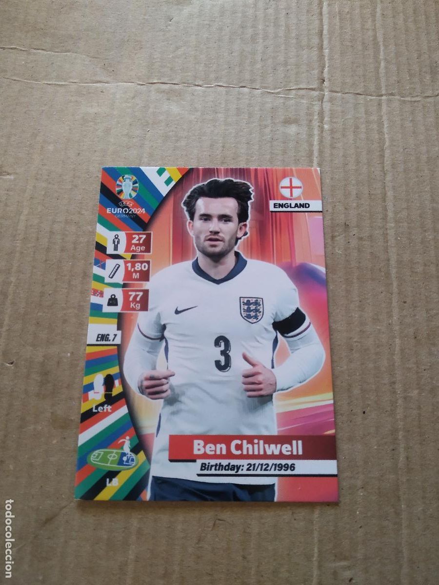 Cromos de F&uacute;tbol: ENG 7 BEN CHILWELL INGLATERRA CROMO FUTBOL EURO 2024 EUROCOPA FLASH EDITION