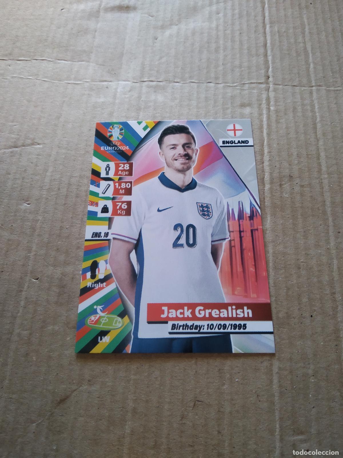 Cromos de F&uacute;tbol: ENG 16 JACK GREALISH INGLATERRA CROMO FUTBOL EURO 2024 EUROCOPA FLASH EDITION