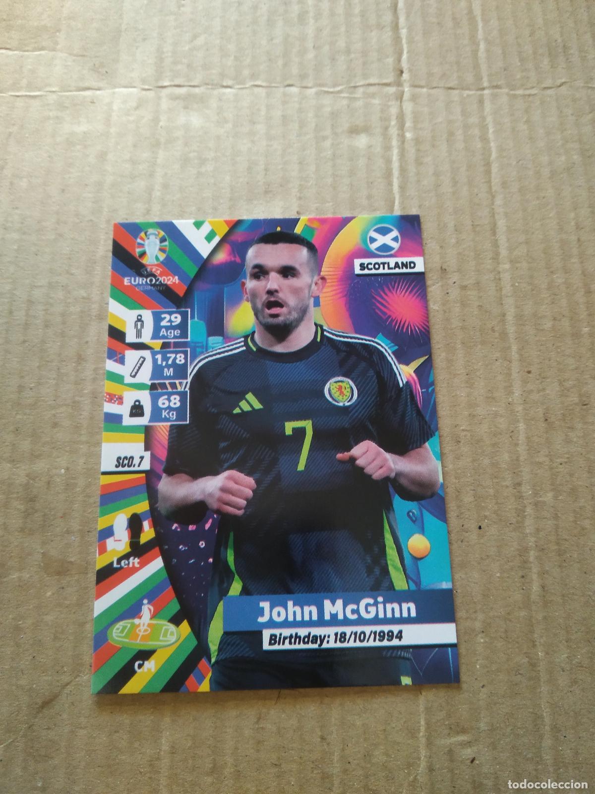 Cromos de F&uacute;tbol: SCO 7 JOHN MCGINN ESCOCIA CROMO FUTBOL EURO 2024 EUROCOPA FLASH EDITION