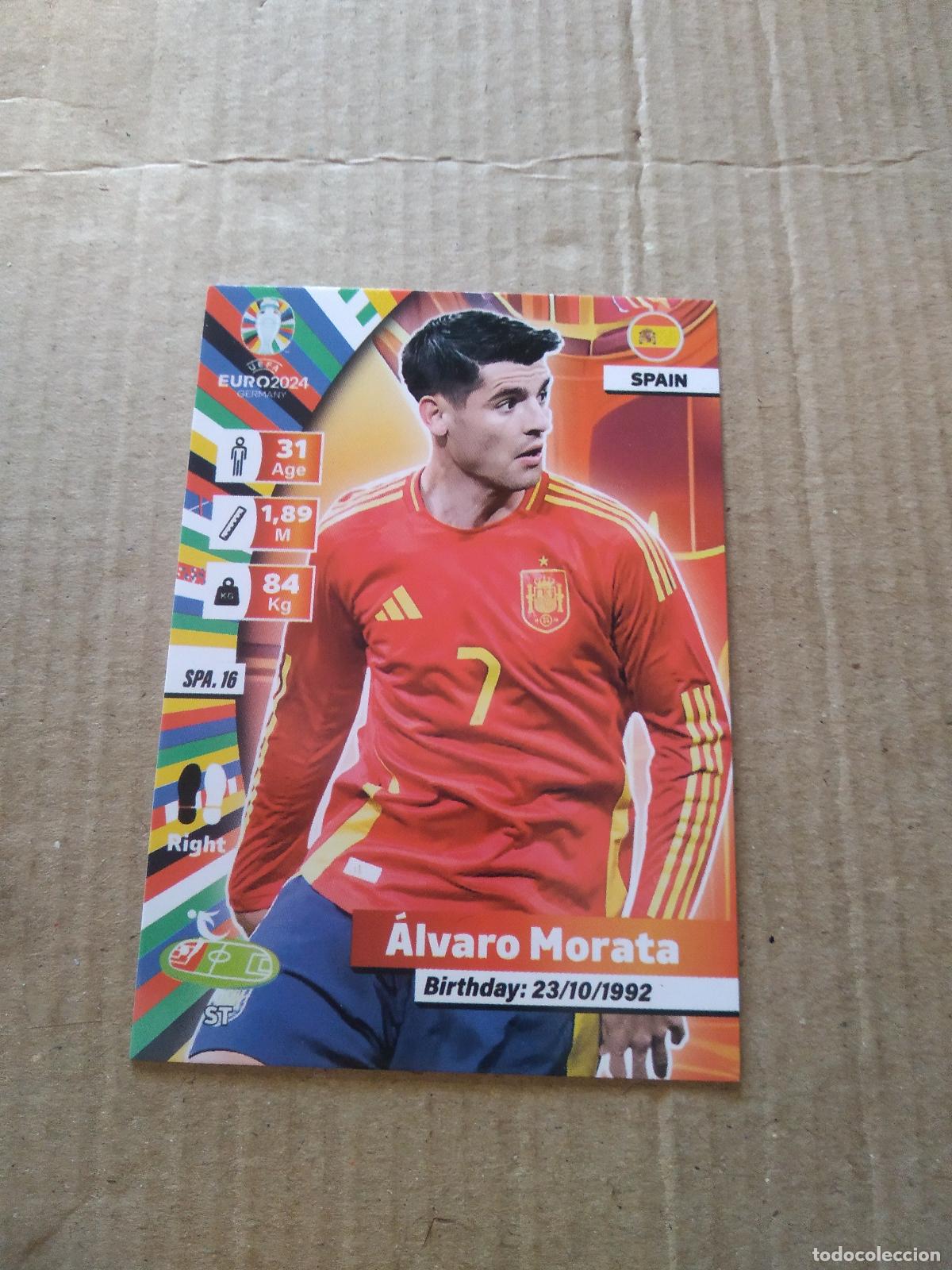Cartes &agrave; collectionner de Football: SPA 16 MORATA ESPA&Ntilde;A CROMO FUTBOL EURO 2024 EUROCOPA FLASH EDITION