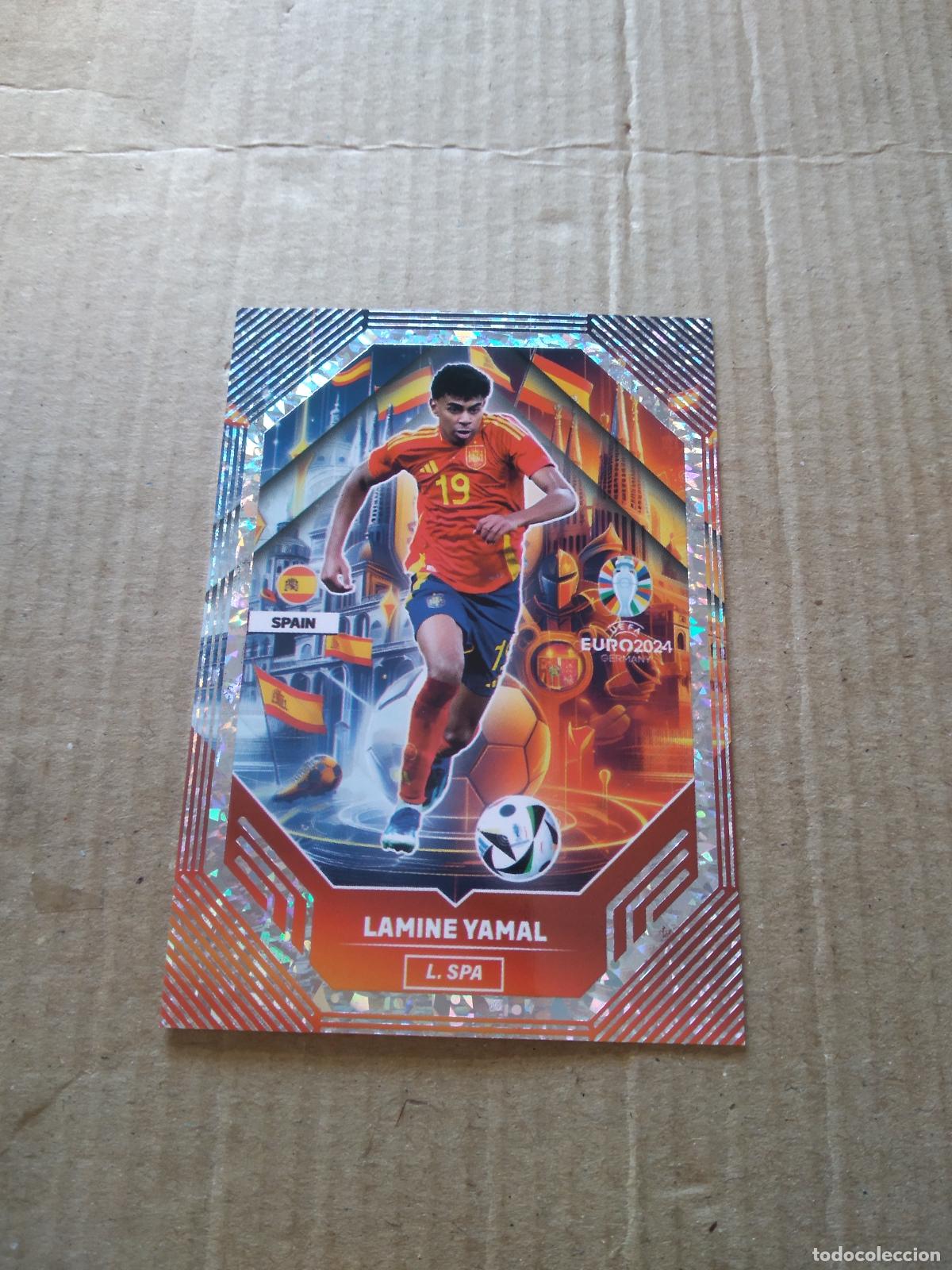 Cartes &agrave; collectionner de Football: LAMINE YAMAL ROOKIE NOVATO ESPA&Ntilde;A CROMO FUTBOL EURO 2024 EUROCOPA FLASH EDITION