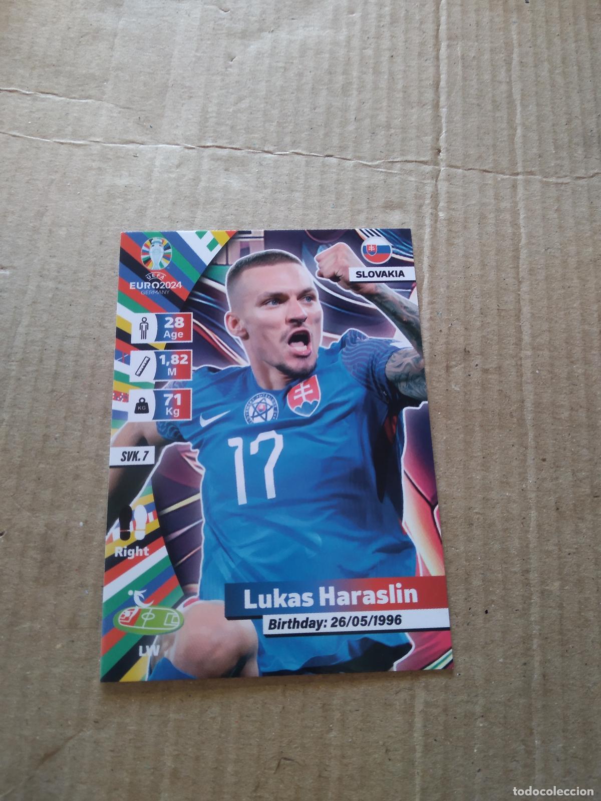 Figurine di Calcio: SVK 7 LUKAS HARASLIN ESLOVAQUIA CROMO FUTBOL EURO 2024 EUROCOPA FLASH EDITION