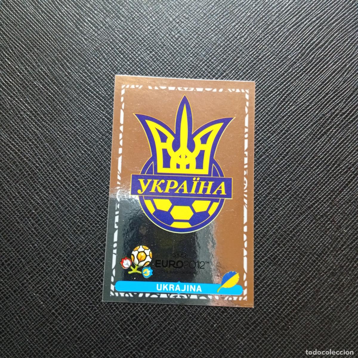 Cromos de Futebol: 117 UCRANIA ESCUDO PANINI EUROCOPA 2012 EURO 12 SIN PEGAR - A47 PG37 VS HOLANDESA