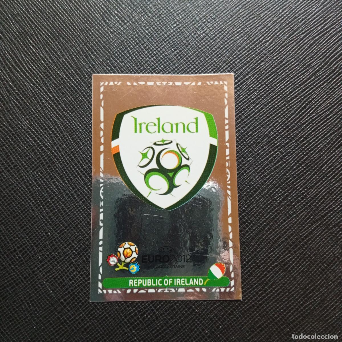 Cromos de F&uacute;tbol: 129 IRLANDA ESCUDO PANINI EUROCOPA 2012 EURO 12 SIN PEGAR - A47 PG46 VS HOLANDESA
