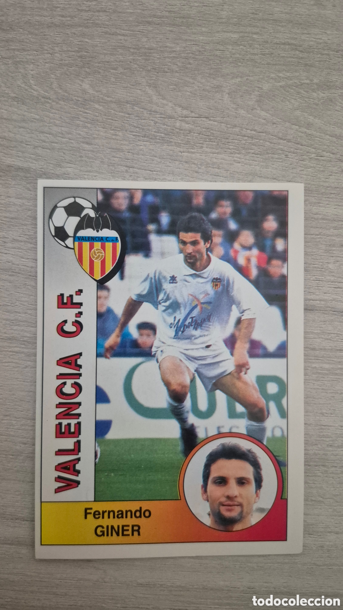 Figurine di Calcio: N&deg;311 Valencia Giner Liga 94/95 Panini