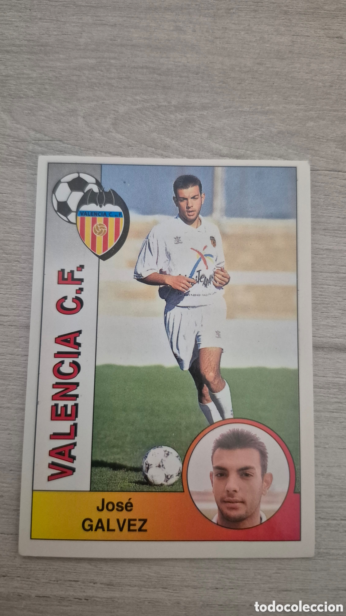 Cromos de F&uacute;tbol: N&deg;321 Valencia G&aacute;lvez Liga 94/95 Panini