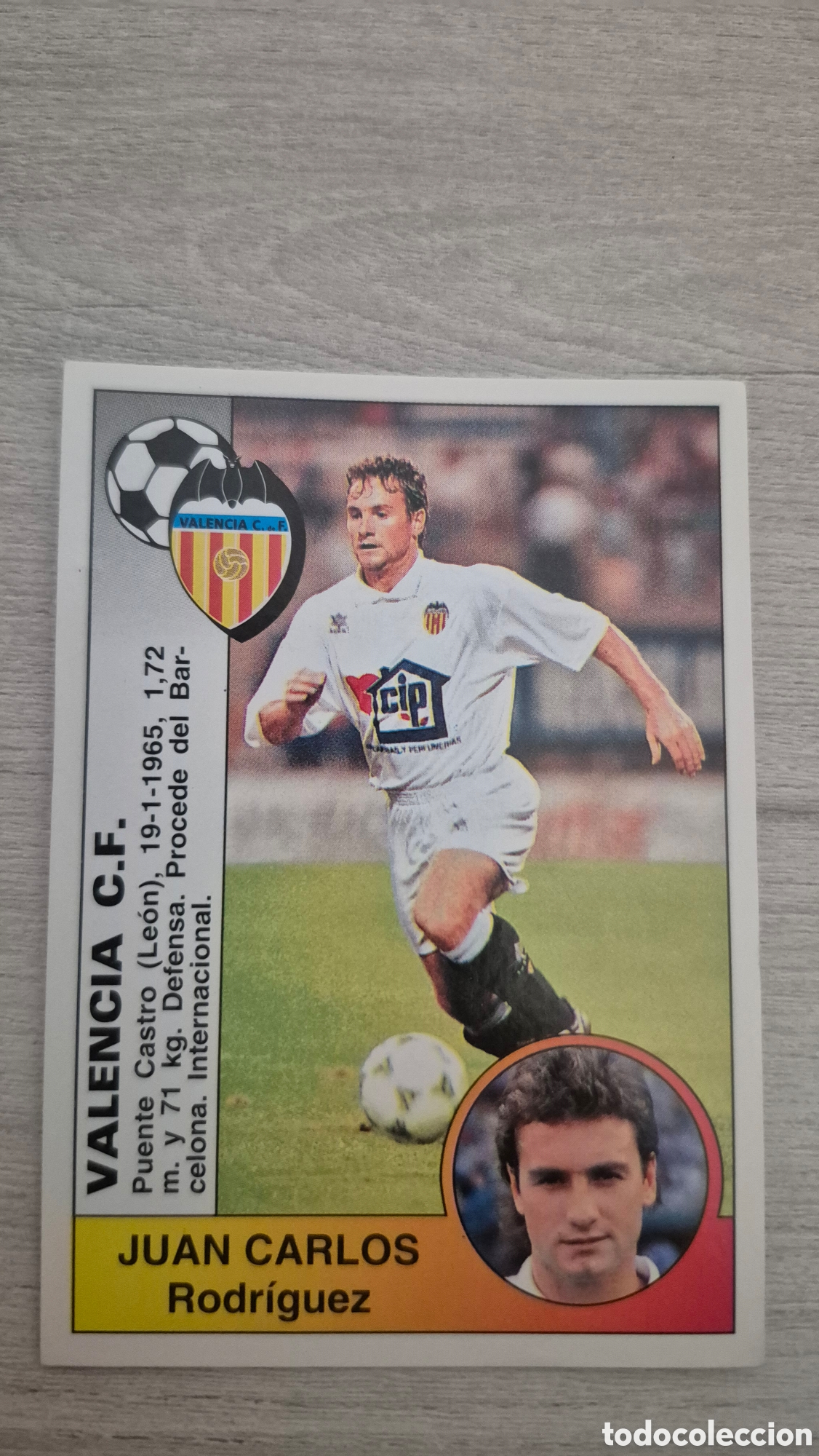 Cromos de F&uacute;tbol: N&deg;379 Valencia Juan Carlos Liga 94/95 Panini