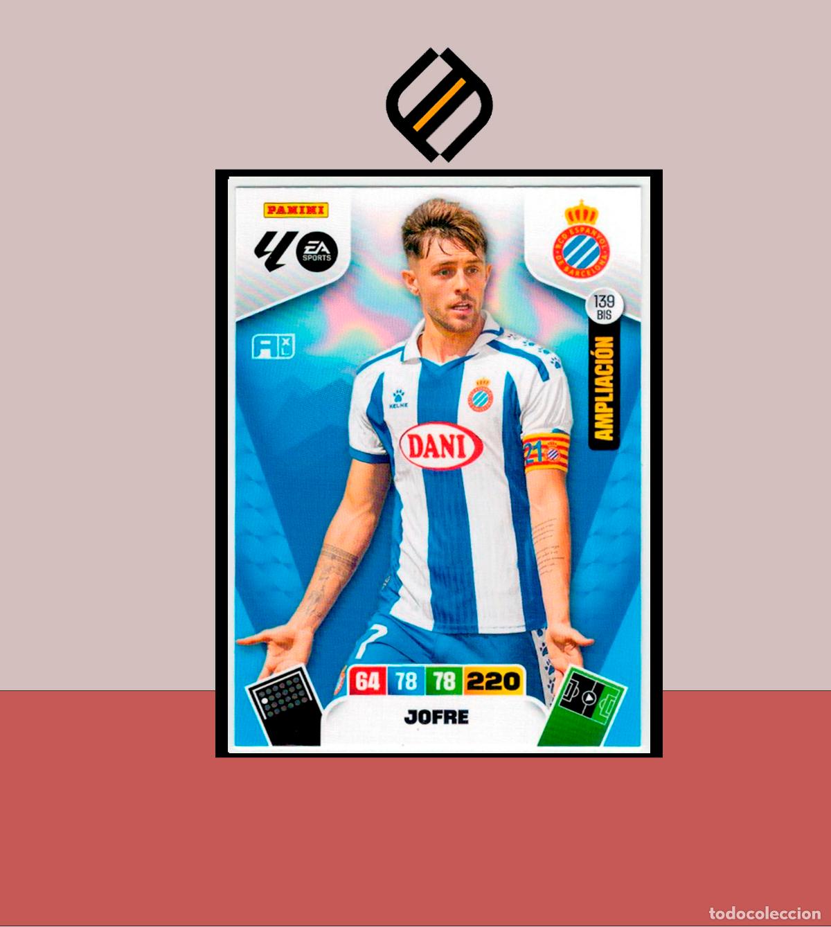 Cromos de F&uacute;tbol: ADRENALYN XL 2025 2026 PANINI N&ordm; 139 BIS JOFRE AMPLIACI&Oacute;N 2 EDICI&Oacute;N ESPANYOL ESPA&Ntilde;OL CARD LIGA