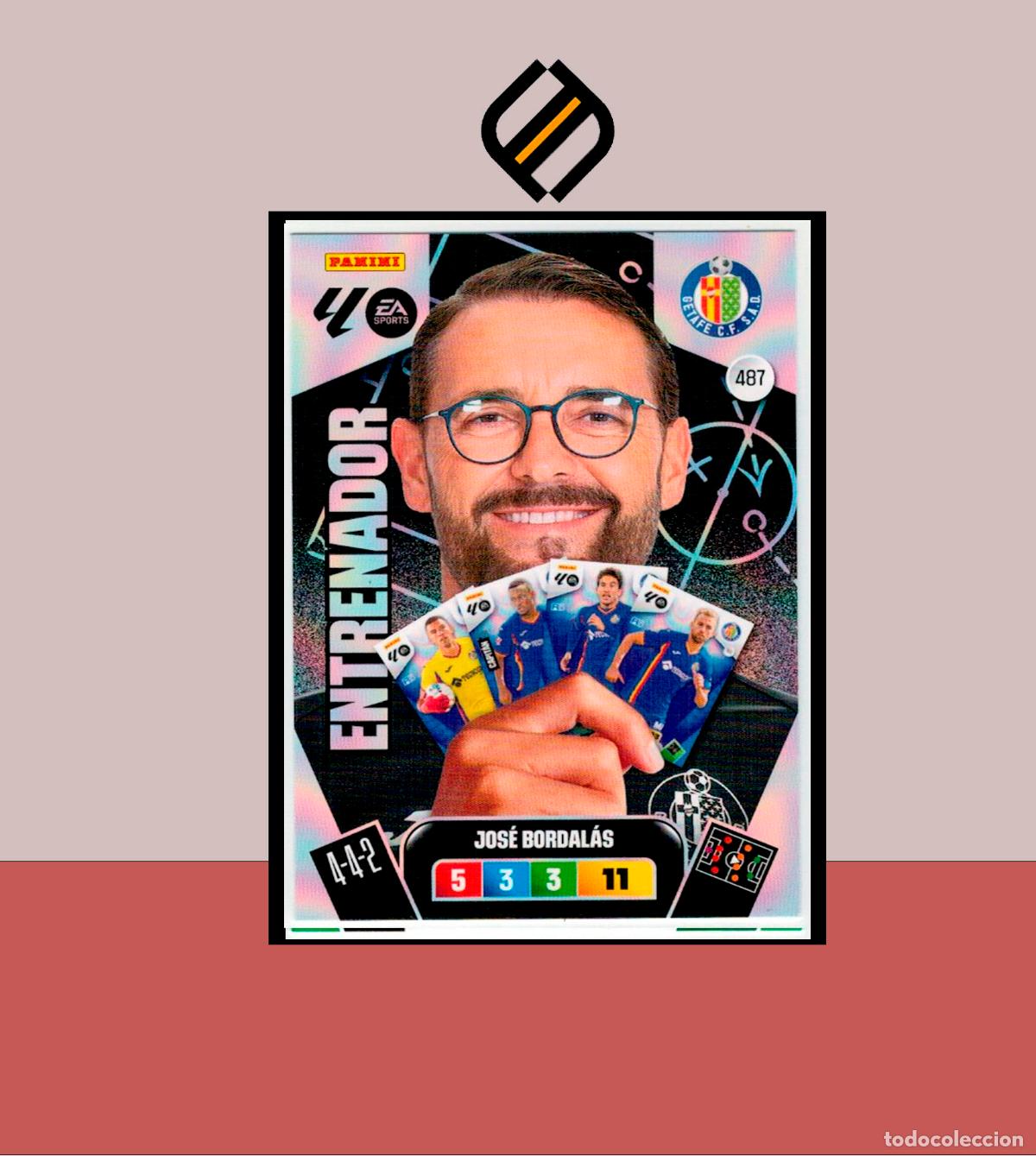 Cromos de F&uacute;tbol: ADRENALYN XL 2025 2026 PANINI N&ordm; 487 JOS&Eacute; BORDAL&Aacute;S ENTRENADOR 2 EDICI&Oacute;N GETAFE CARD ALBUM LIGA